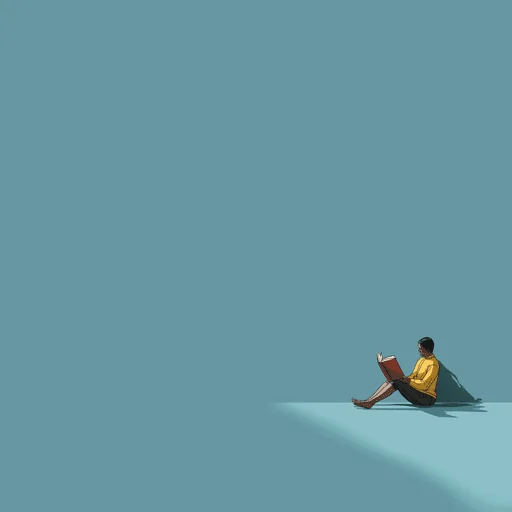 Minimalist Beethoven Playing Piano Illustration