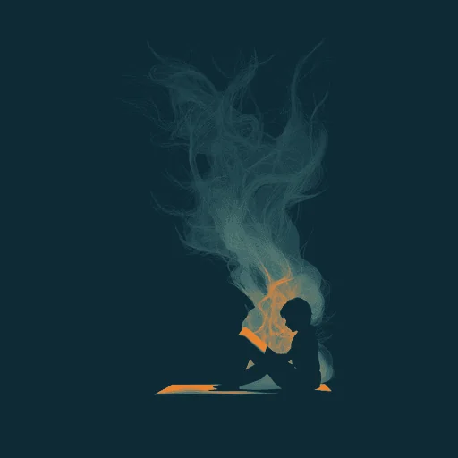 Minimalist Beethoven Playing Piano Illustration