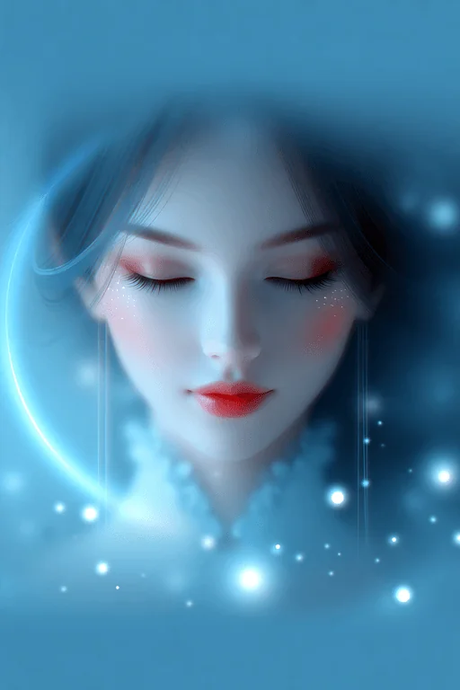 Gothic Surreal Portrait of Pale Doll Face