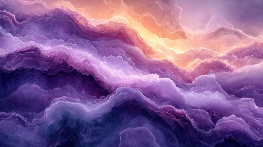 Ethereal Lavender Stone Waves