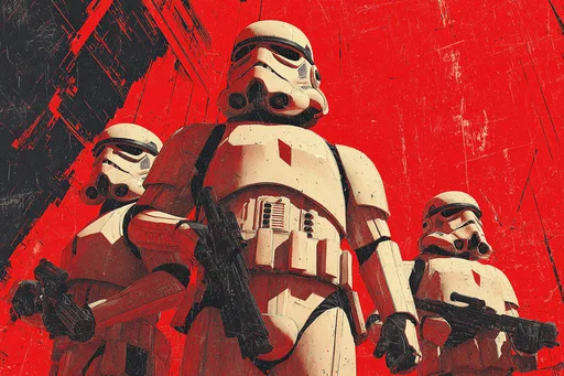 Heroic Stormtroopers Imperial Propaganda Poster